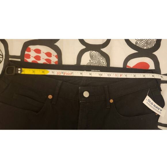 NWT Extra High-Rise Sky-Hi Wide Leg jeans in black denim, size 14 Petite. - Picture 12 of 12